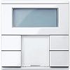 SE Merten KNX\EIB SM Актив Бел Выключатель 2-кнопочный Plus с терморегулятором SYM, Schneider Electric, Белый, MTN6212-0325