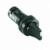 Переключатель C2SS1-10B-11 2-х позиционный черный 1НО1НЗ (45 гра дусов) с фиксацией (черное декор. кольцо)